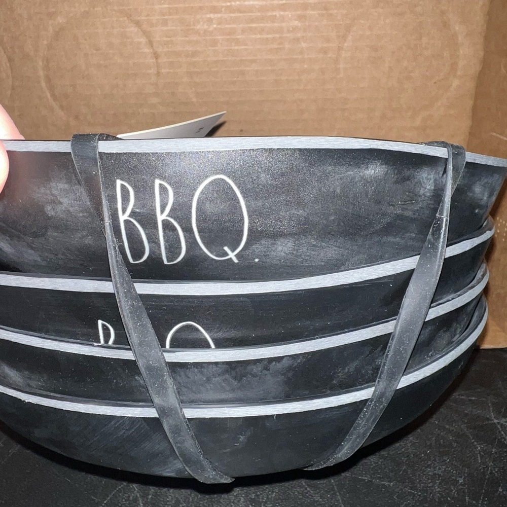 Rae Dunn Melamine BBQ Serving Bowls